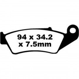 Zavorne ploščice prednje - EBC za Suzuki RM125/250, RM-Z250/450, RMX, DR-Z